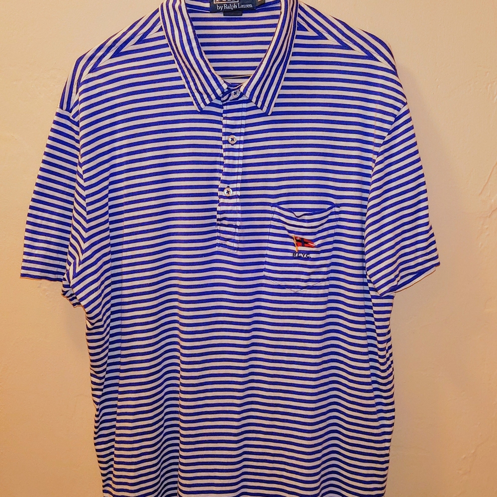 Ralph Lauren Blue Striped Men's Shirt